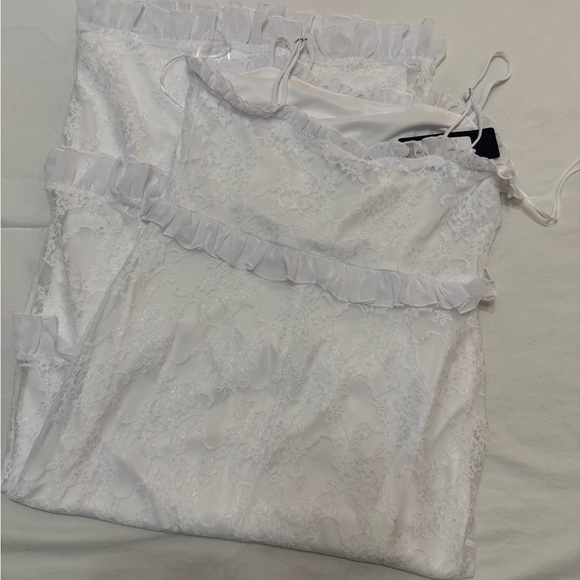 Bebe Smock Ruffle Maxi Dress - Picture 8 of 11